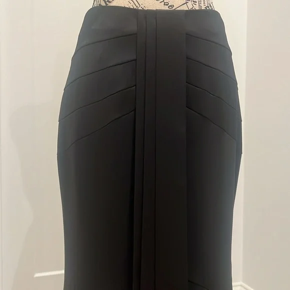 Ladies Stunning Black Evening Maxi Fishtail Skirt - Picture 4 of 6